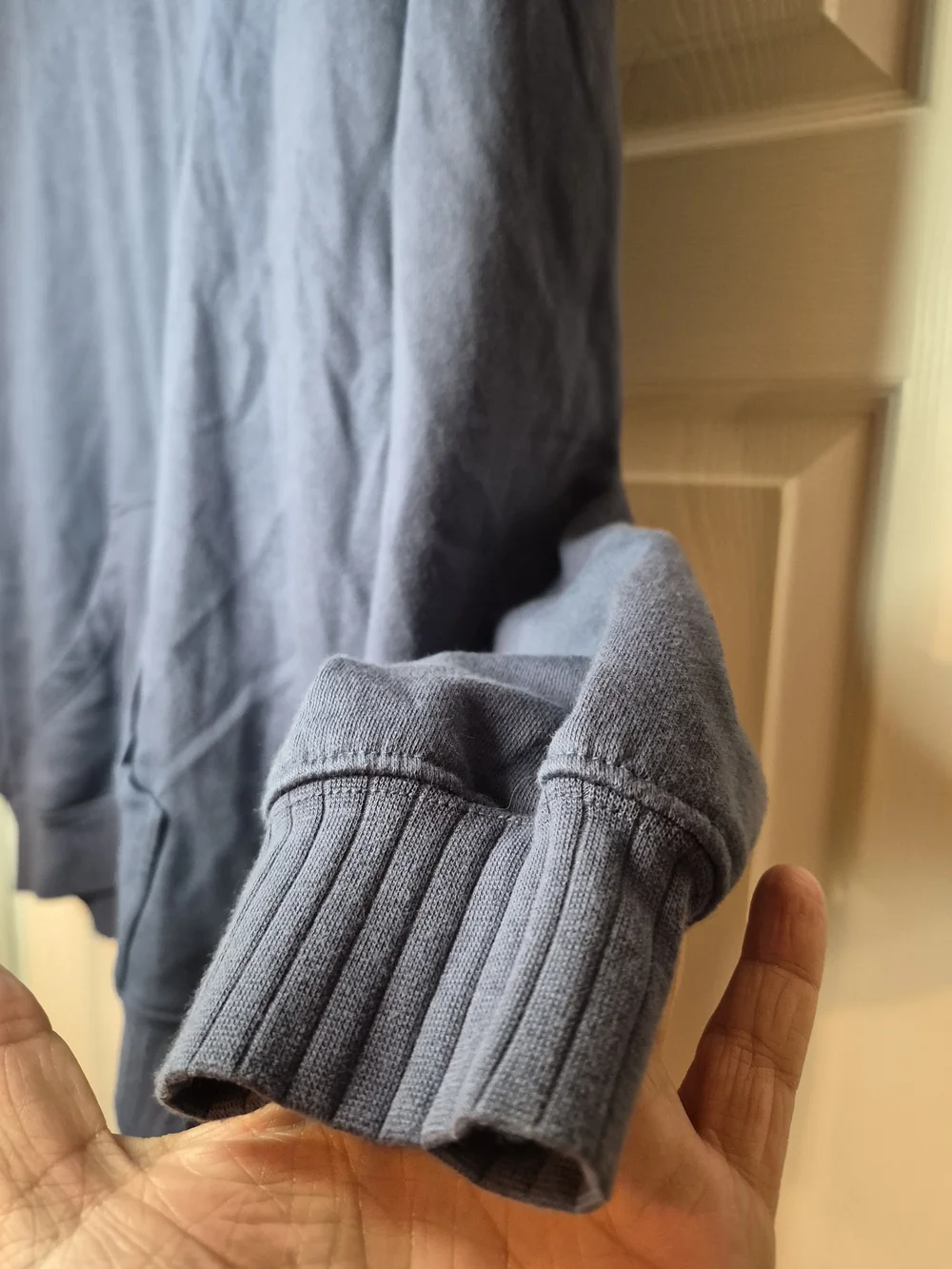 Scandia Woods Men’s Grayish Blue Pullover Sweatshirt Large